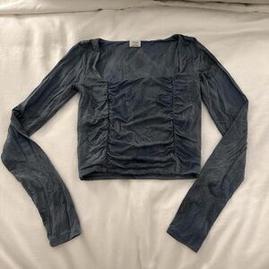 Wilfred Navy Long Sleeve Top